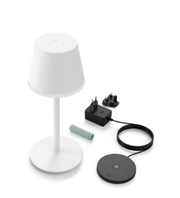 Lampada da tavolo led Philips Hue Go ricaricabile bianca - 40457100 05