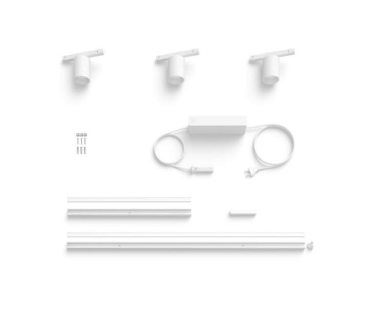 Lampada led da binario Philips Hue Perifo- set 3 faretti bianco - 40786200 03