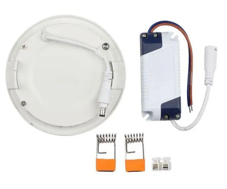 Pannello led tondo V-tac da incasso 18W 4000K IP20 bianco VT-1807 - 4861 - 214861 02