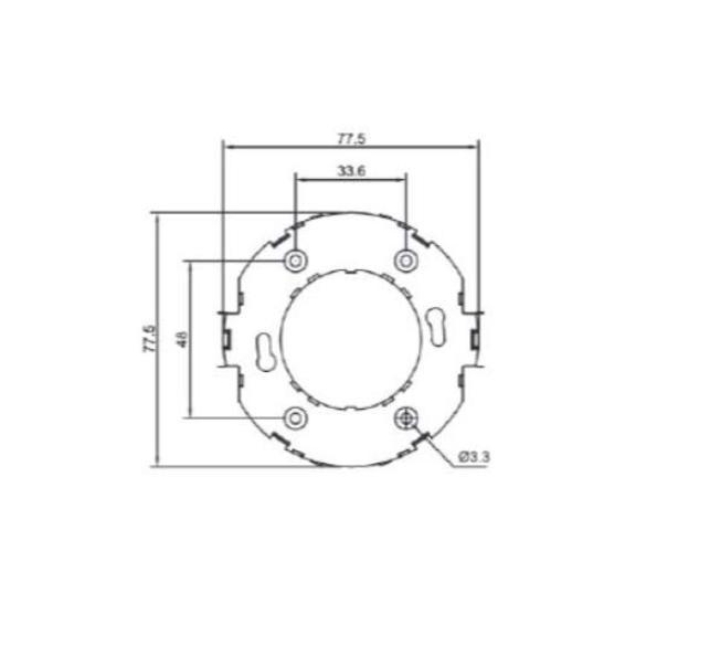 Portalampada GX53-1 FAI per lampade fluorescenti-9410 02