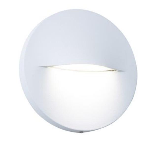 Segnapasso led tondo da parete Sovil Open 3W 4000K bianco - 99201/02 01