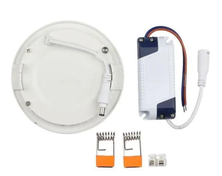 Mini pannello led tondo V-tac da incasso 18W 6400K VT-1807RD-N -4862- 214862 02