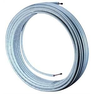 50 metri tubazione in rame l.w.c. in pollici rivestita per gas refrigeranti spessore 0.8mm 11121