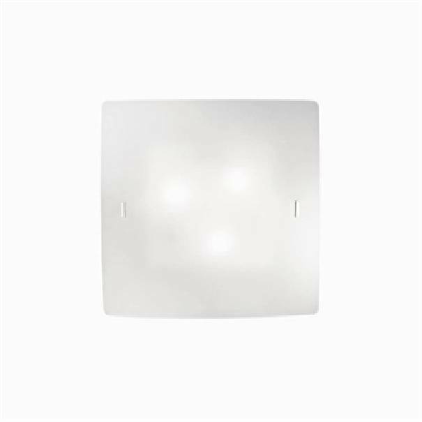 ideal lux ideal lux applique celine pl3 colore bianco 60w attacco e27 in vetro 44286