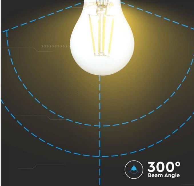 Lampadina led a filamento A60 V-tac 6W 3000K E27 VT-1887-N -214272 04