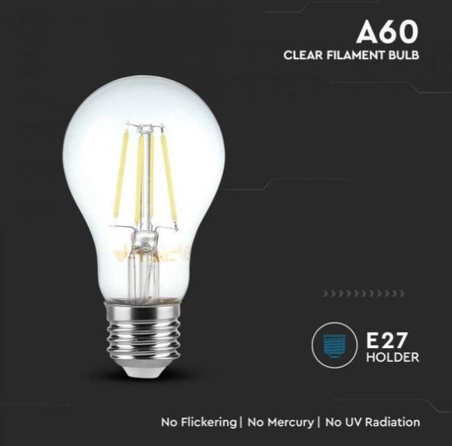 Lampadina led A60 V-tac 6W 4000K E27 VT-1887-N - 214303 05