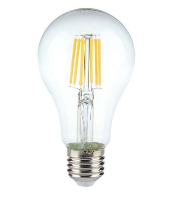 Lampadina led a filamento A60 V-tac 10W 3000K E27 VT-1981-N -214410 01