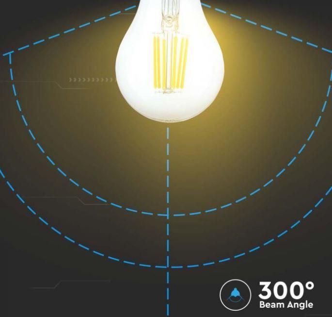 Lampadina led a filamento A60 V-tac 10W 3000K E27 VT-1981-N -214410 04