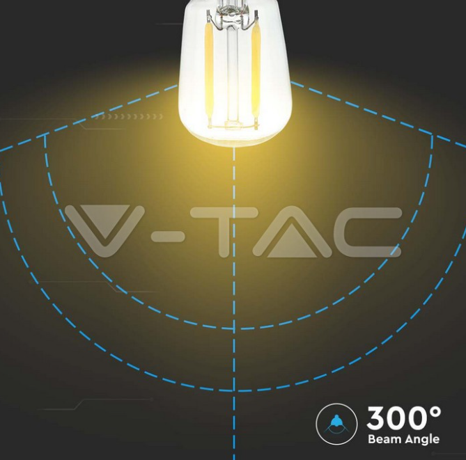 Lampadina led ST26 V-tac attacco E14 potenza 2W 4000K VT-1952-N - 214445 03