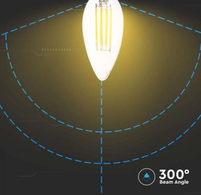 Lampadina led a candela V-tac 4W 4000K E14 VT-1986-N -214413 04