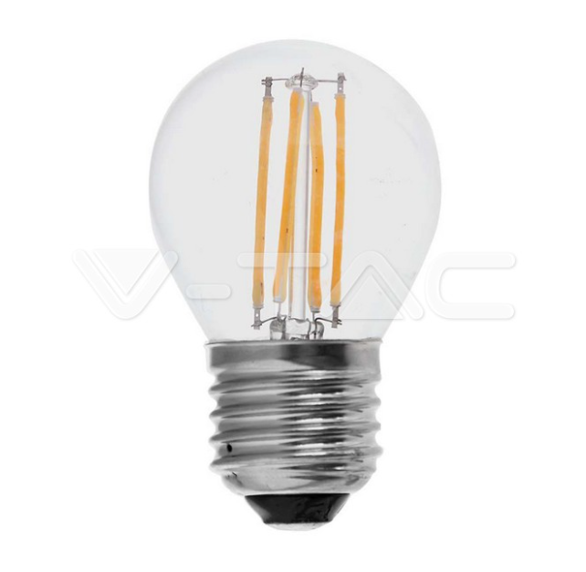 Lampadina led G45 V-tac attacco E27 4W 3000K VT-1980-N - 214306 01