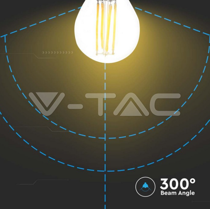 Lampadina led G45 V-tac attacco E27 4W 3000K VT-1980-N - 214306 03