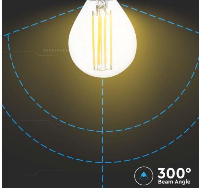 Lampadina led a filamento P45 V-tac 4W 3000K E14 VT-1996-N -214300 04