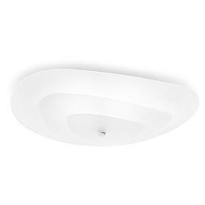 Linea light plafoniera moledro in vetro sabbiato attacco e27 3x46w 90238