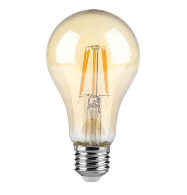 Lampadina led A67 V-tac 10W 2200K E27- ambra VT-2028-N -217157 01