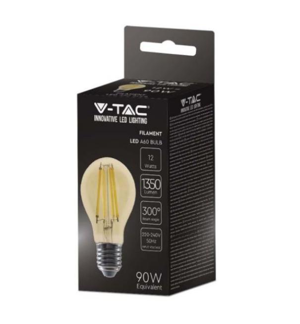 Lampadina led A60 V-tac 12W 2200K E27 VT-2123-N - 217457 02