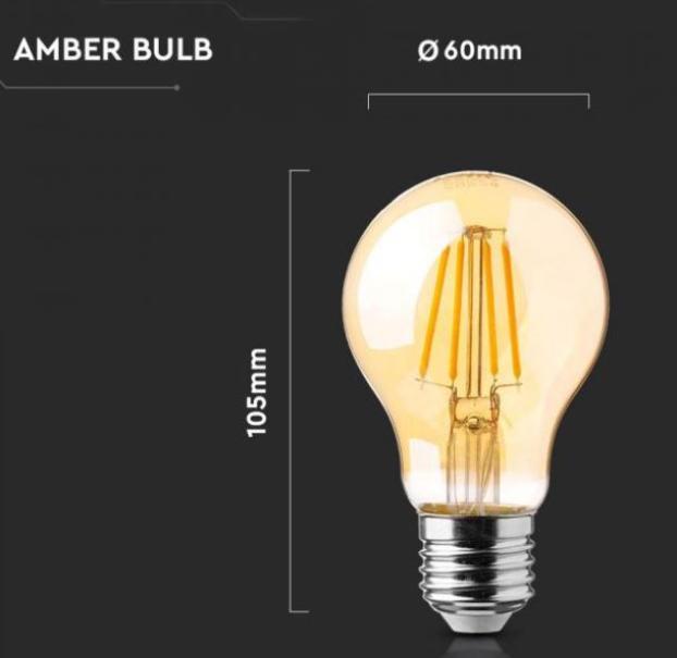 Lampadina led A60 V-tac 12W 2200K E27 VT-2123-N - 217457 03