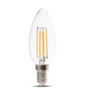 Lampadina led candela  4w 3000k e14 dimmerabile vt-2304d -2870