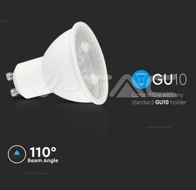 Lampadina led chip samsung V-tac GU10 7,5W 4000K VT-292-N - 21873 03