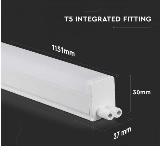 Plafoniera led T5 120cm V-tac 16W 6500K chip samsung VT-125-N - 21697 03