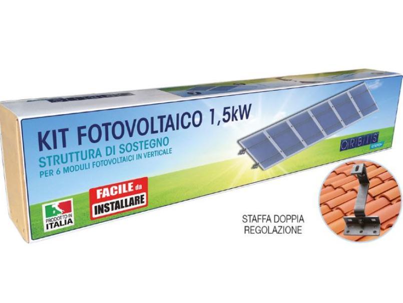 Kit struttura di sostegno Orbis KIT FST-R6 6 moduli fotovoltaici- OBKT6315 01