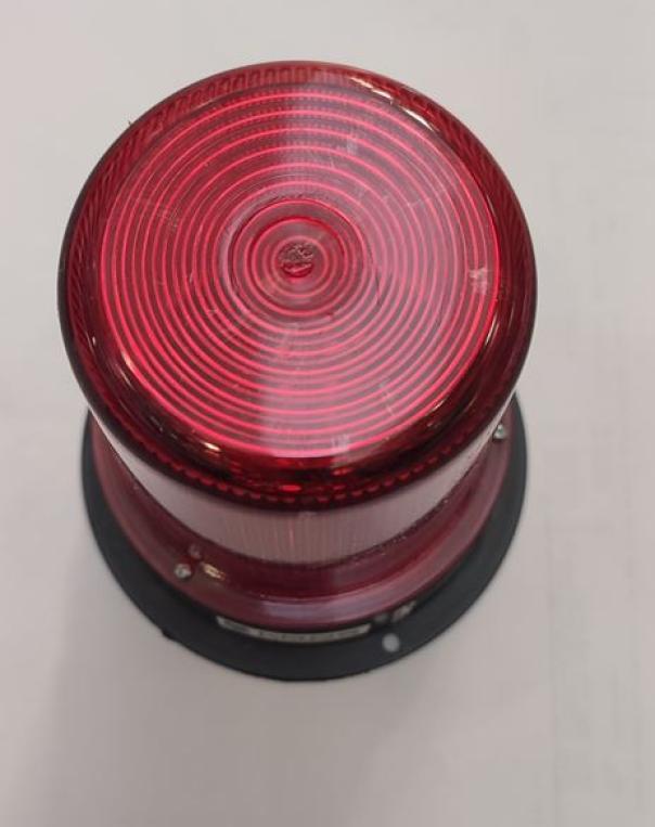 Lampeggiante a led Kros Technik da esterno a lente rossa- 9SEGN1800 01