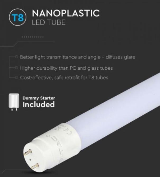 Tubo led T8 V-tac 20W G13 4000K 150cm VT-1577-N- 216309 02