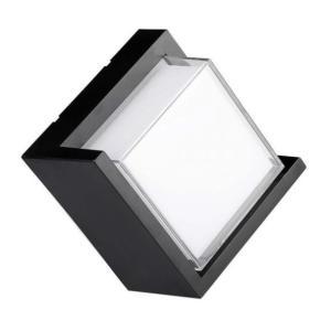 Lampada led da parete  12w 3000k nero vt-827-sq-n - 218539