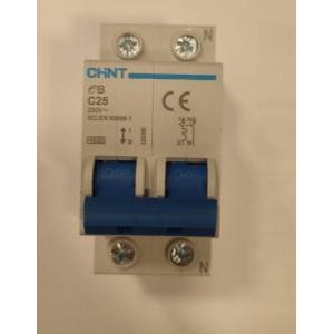 Interruttore magnetotermico  1p+n 25ac- 328390