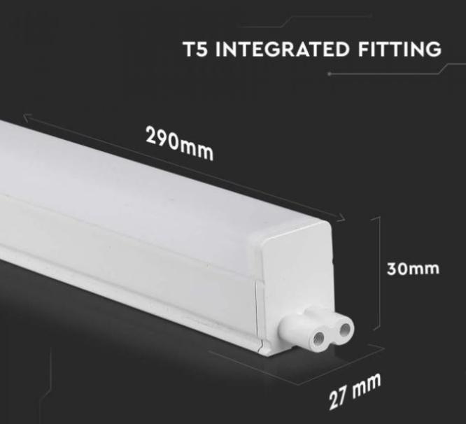 Plafoniera led T5 V-tac 4W 6500K 30cm VT-035-N -691- 21691 06