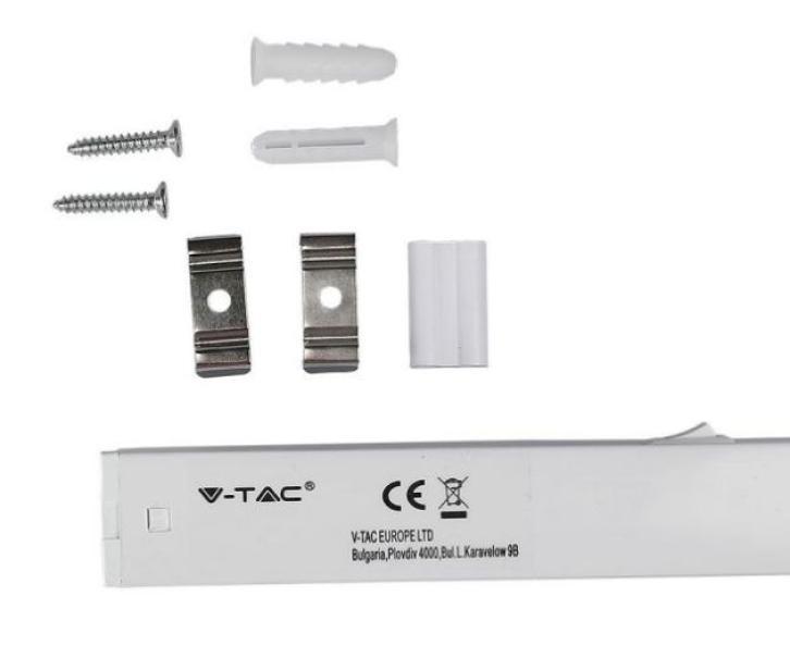 Reglette led T5 V-tac 4W 3000K 30cm-chip samsung VT-035-N - 21689 02