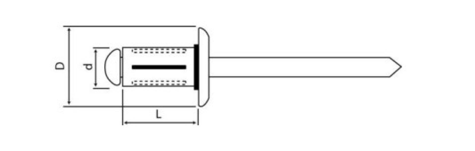 Rivetto Friulsider Rivex 100 pz - 03000034009F2 02