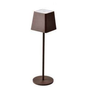 Lampada da tavolo led  ricaricabile 2w 3000k 5v ip54 corten - vt-7563-c -7693