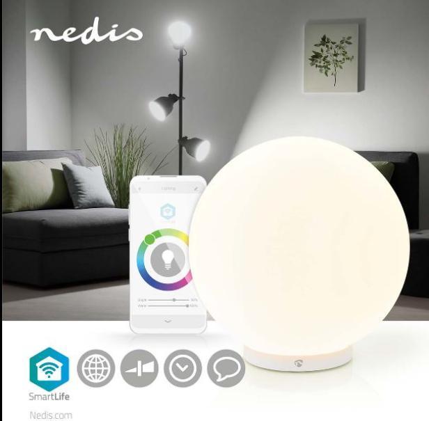 Lampada led da tavolo Nedis smart rgb 5W IP20- WIFILM10CWT 03