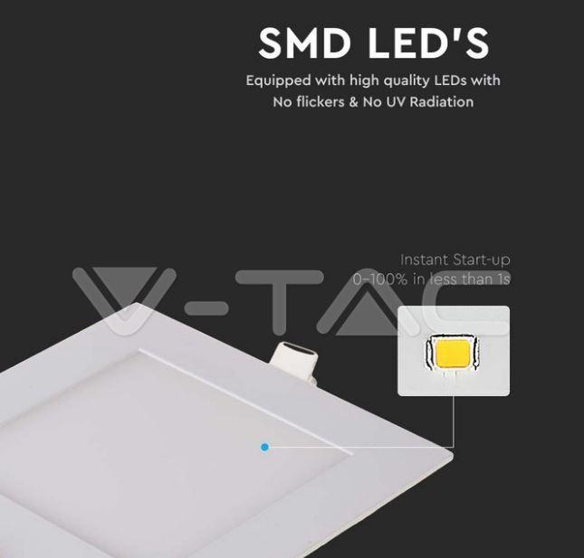 Mini pannello led V-tac 18W 4000K 85-265V - VT-1807SQ-N -4870 - 214870 04