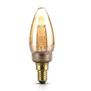 Lampadina led  2w e14 1800k ambra vt-2152-n -7472- 217472