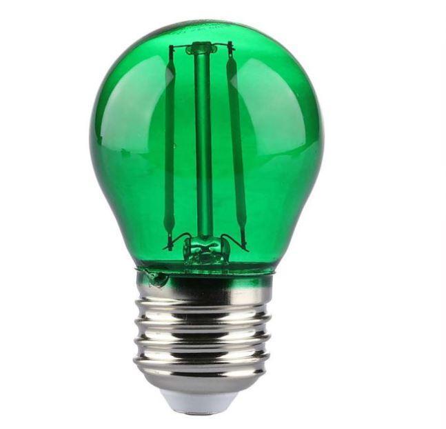 Lampadina led G45 V-tac 2W E27 verde VT-2132-G-N - 7411 - 217411 01