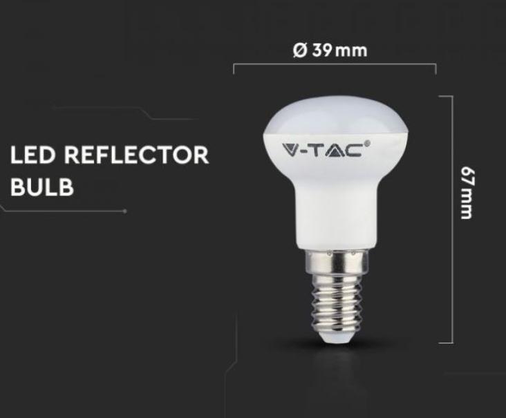 Lampadina led R39 V-tac 2,9W E14 6500K chip samsung VT-232-N -212 - 21212 06