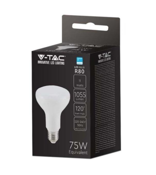 Lampadina led R80 V-tac 11W 4000K E27 VT-280-N - 136 - 21136 02