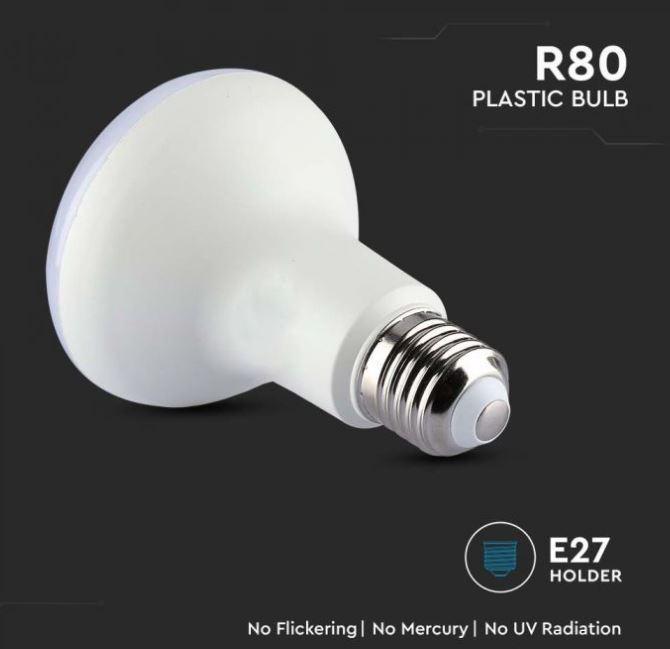 Lampadina led R80 V-tac 11W 4000K E27 VT-280-N - 136 - 21136 04