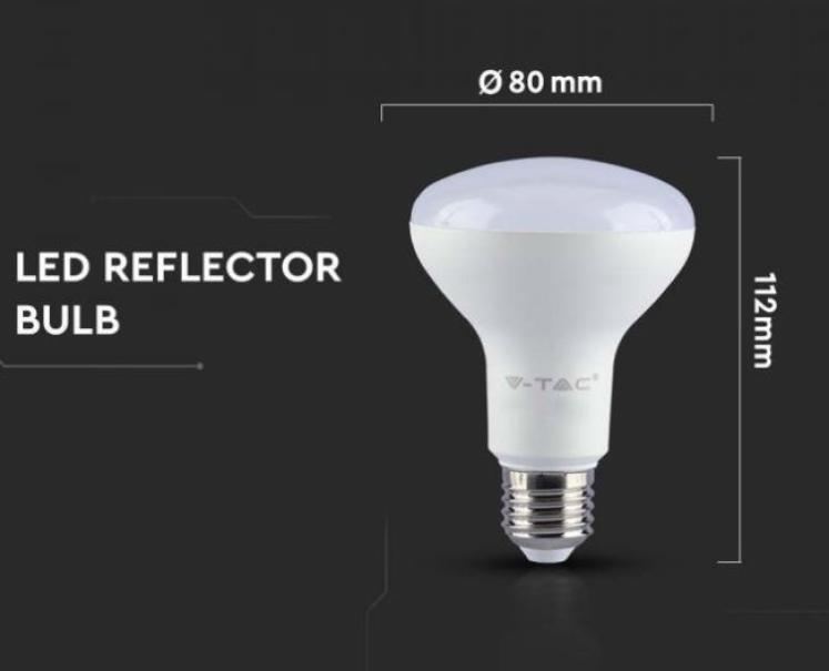 Lampadina led R80 V-tac 11W 4000K E27 VT-280-N - 136 - 21136 06