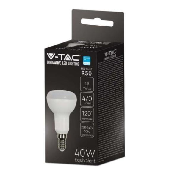 Lampadina led R50 V-tac 4,8W 4000K E14 VT-250-N - 139- 21139 02