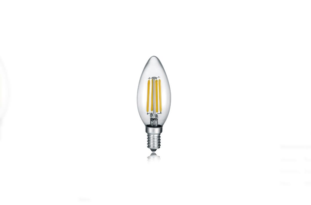 3 Lampadine LED Trio Wire oliva 4W 2700K 450 lumen - 989-3400 01