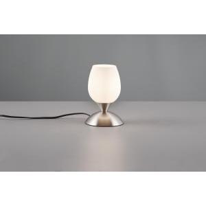 Cup ii lamp.acciaio ve.calice satinato h15