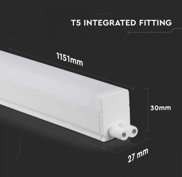 Plafoniera led T5 V-tac chip Samsung 16W 4000K 120cm VT-125-N  - 21696 04