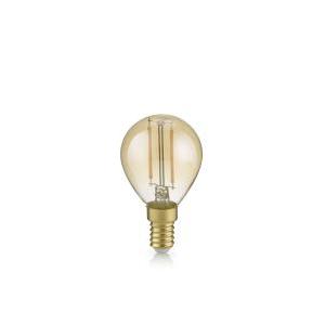 Lampadina led wire pallina ambra 4w, 430lumen, 2.700k d.4,5cm h. 8cm