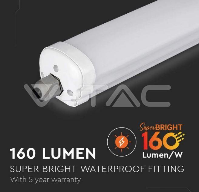 Plafoniera led V-tac impermeabile 150cm 32W 4000K -VT-1532 -6483- 216483 04