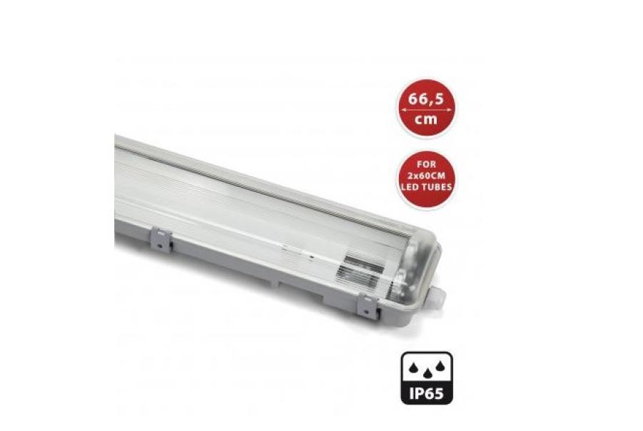 Plafoniera vuota Velamp IP65 66,5cm 2xG13- NEPF218 02