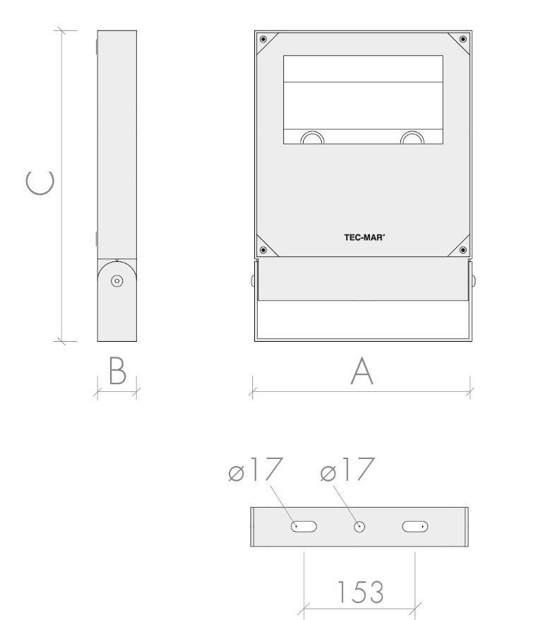 Proiettore led AR Tec-Mar Polar 3 190W 4000K on/off - 7028AR4190GL 02