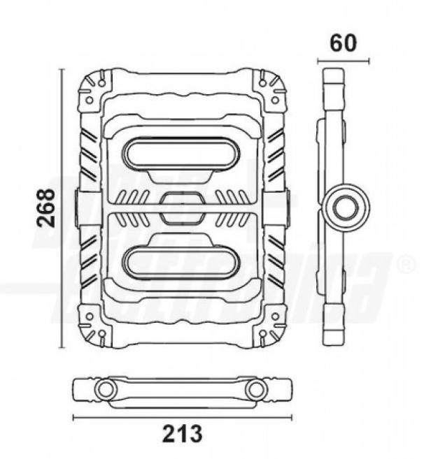 Proiettore led Alpha Elettronica Twist a batteria 20W 7000K - JO447/020PW 05